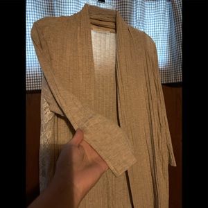 August Mist Cardigan with Lace Sides   Size L